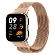 Milanese bandje - Champagne goud - Xiaomi Redmi Watch 3 afbeelding
