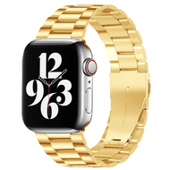 Stalen schakelband - Goud - Geschikt voor Apple watch 44mm / 45mm / 46mm / 49mm afbeelding