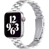 Stalen slim fit schakelband - Zilver - Geschikt voor Apple watch 44mm / 45mm / 46mm / 49mm afbeelding