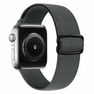 Solo Loop Nylon bandje - Donkergrijs - Geschikt voor Apple Watch 44mm / 45mm / 46mm / 49mm afbeelding