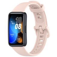 Siliconen bandje met gesp - Lichtroze - Huawei Band 10 / 9 / 8 afbeelding