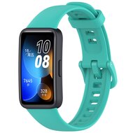 Siliconen bandje met gesp - Turquoise - Huawei Band 10 / 9 / 8 afbeelding