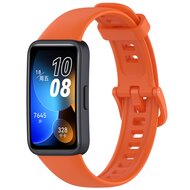 Siliconen bandje met gesp - Oranje - Huawei Band 10 / 9 / 8 afbeelding