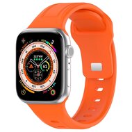 Square siliconen band - Oranje - Geschikt voor Apple Watch 44mm / 45mm / 46mm / 49mm afbeelding