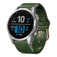 Flower siliconen bandje - Groen - Garmin Fenix 7s/6s/5s / Instinct 2s / Epix Pro Gen 2 (42mm) afbeelding