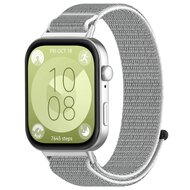 Sport loop nylon bandje - Lichtgrijs - Huawei Watch Fit 3 / Fit 4 afbeelding
