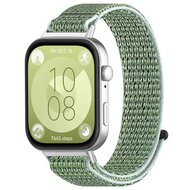 Sport loop nylon bandje - Groen - Huawei Watch Fit 3 / Fit 4 afbeelding