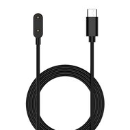 Oplader / Oplaadkabel - Geschikt voor Huawei Watch Fit 4 / 3 / 2 / 1 / Fit New / Fit Mini - Huawei Honor Band - Huawei Band 9 / 8 / 7 / 6 - USB-C aansluiting - 1 meter - Zwart afbeelding