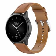 Luxe leren bandje - Lichtbruin - Xiaomi Redmi Watch 5 Active / Redmi Watch 5 Lite afbeelding