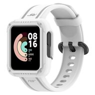 Siliconen sportband met case - Wit - Xiaomi Redmi Watch 2 (Lite) afbeelding