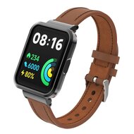 Leren band met case - Bruin - Xiaomi Redmi Watch 2 (Lite) afbeelding