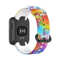 Siliconen band met print - Verfprint - Xiaomi Mi Watch Lite / Redmi Watch afbeelding