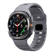 Wave siliconen bandje - Donkergrijs - Samsung Galaxy Watch Ultra 47mm afbeelding