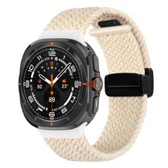 Braided band met D-buckle sluiting - Sterrenlicht / starlight - Samsung Galaxy Watch Ultra 47mm afbeelding