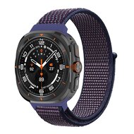 Nylon loop bandje - Blauwpaars - Samsung Galaxy Watch Ultra 47mm afbeelding