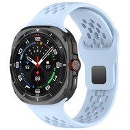 Siliconen sportband Holes Style - Lichtblauw - Samsung Galaxy Watch Ultra 47mm afbeelding