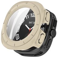 Hard case met screen protector (waterdicht) - Beige - Samsung Galaxy Watch Ultra 47mm afbeelding
