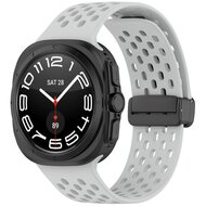 D-buckle siliconen sportband - Lichtgrijs - Samsung Galaxy Watch Ultra 47mm afbeelding