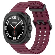 Marine Band siliconen - Wijnrood - Samsung Galaxy Watch Ultra 47mm afbeelding