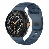 Wave met motief siliconen band - Donkerblauw - Samsung Galaxy Watch 8 Classic - 46mm afbeelding