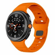 Wave siliconen band - Oranje - Samsung Galaxy Watch 8 Classic - 46mm afbeelding